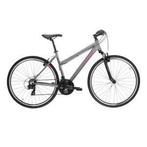 Dámsky crossový bicykel Kross Evado 1.0 28" - model 2023 grafitová/malinová - L (19")
