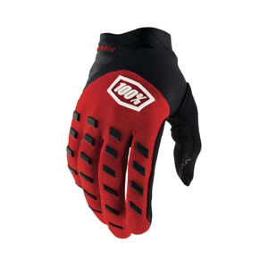 Motokrosové rukavice 100% Airmatic červená/čierna červená/čierna - L