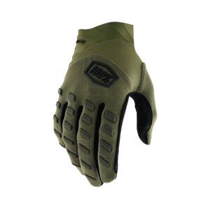 Motokrosové rukavice 100% Airmatic army zelená army zelená - XL