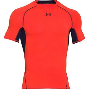 Pánske kompresné tričko Under Armour HG Armour SS Red Orange - S