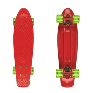 Pennyboard Fish Classic 22" Red-Red-Transparent Green