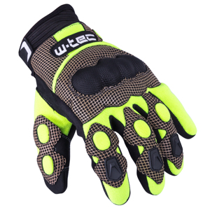 Motokrosové rukavice W-TEC Derex čierno-žltá - 3XL