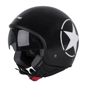 Helma na skúter W-TEC FS-710S Revolt Black čierna s hviezdou - XS (53-54)