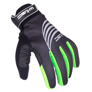 Športové zimné rukavice W-TEC Grutch AMC-1040-17 čierno-zelená - XL