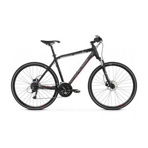 Pánsky crossový bicykel Kross Evado 5.0 28" - model 2021 čierno-červená - XL (23")