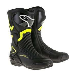 Dámske moto topánky Alpinestars S-MX 6 černé/žlté fluo 2022 čierne/žlté fluo - 37