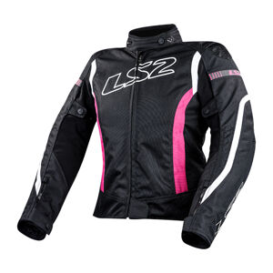 Dámska moto bunda LS2 Gate Black Pink čierna / ružová - S