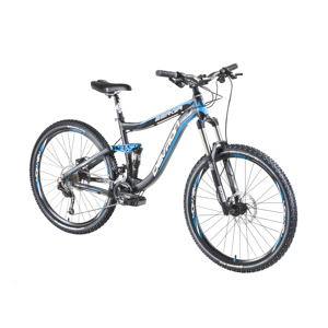 Horský celoodpružený bicykel Devron Zerga FS6.7 27,5" 1.0 Black-Blue - 17" - Záruka 10 rokov