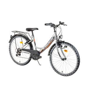 Juniorský bicykel Kreativ 2414 24" - model 2018 Grey - Záruka 10 rokov