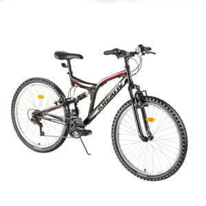 Celoodpružený bicykel Kreativ 2641 26" - model 2018 Black - Záruka 10 rokov