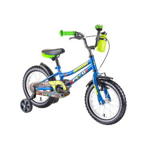 Detský bicykel DHS Speedy 1401 14" - model 2019 Blue Orange - Záruka 10 rokov