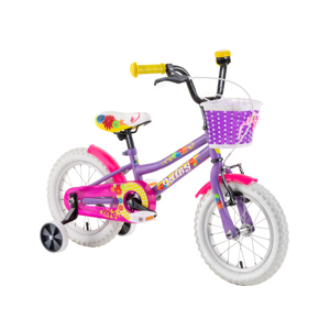 Detský bicykel DHS Daisy 1402 14" 4.0 Purple - Záruka 10 rokov