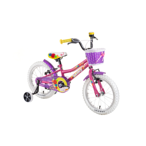 Detský bicykel DHS Daisy 1604 16" - model 2019 Pink - Záruka 10 rokov