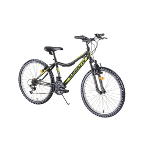 Juniorský horský bicykel Kreativ 2404 24" - model 2019 Black - Záruka 10 rokov