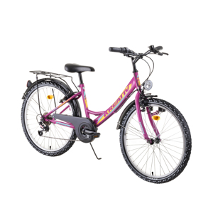 Juniorský bicykel Kreativ 2414 24" - model 2019 Violet - Záruka 10 rokov