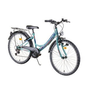 Juniorský bicykel Kreativ 2414 24" - model 2019 Light Green - Záruka 10 rokov