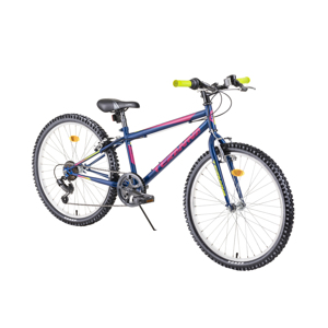 Juniorský bicykel DHS Teranna 2421 24" - model 2019 blue - Záruka 10 rokov