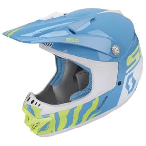 Detská motokrosová prilba SCOTT 350 Race Kids MXVII blue-white - M (49-50)