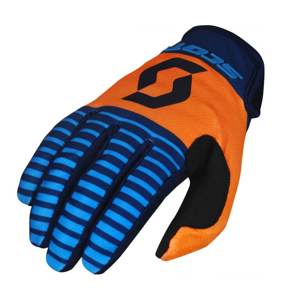 Moto rukavice SCOTT 350 Track MXVII blue-orange - XL