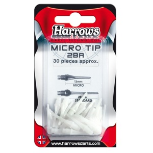 Hroty Harrows Micro 2BA biele 30 ks