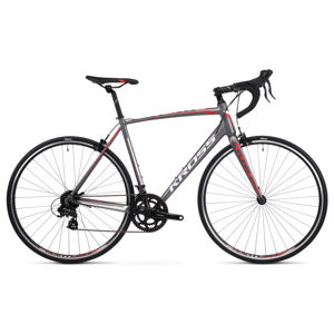 Cestný bicykel Kross Vento 1.0 28" - model 2020 grafitová/červená/biela - L (22") - Záruka 10 rokov