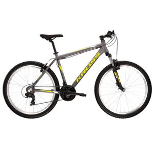 Horský bicykel Kross Hexagon 26" - model 2022 grafitová/limetková/biela - XS (14")