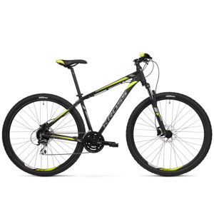 Horský bicykel Kross Hexagon 5.0 27,5" - model 2020 čierna/grafitová/limetková - S (17'') - Záruka 10 rokov