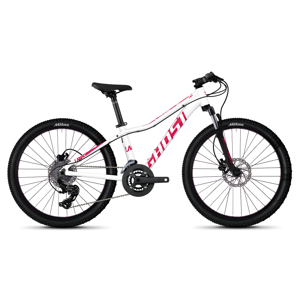 Juniorský bicykel Ghost Lanao D4.4 AL 24" - model 2020 Star White / Ruby Pink - Záruka 10 rokov