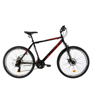 Horský bicykel Kreativ 2605 26" - model 2019 Black Red - Záruka 10 rokov
