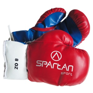 Juniorské boxerské rukavice Spartan American Design červeno-modrá - 6oz