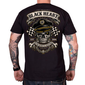 Tričko BLACK HEART Old School Racer čierna - XXL