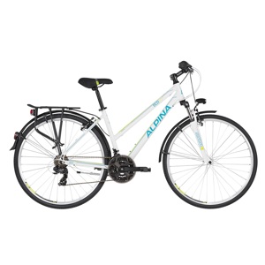 Dámsky trekingový bicykel ALPINA ECO LT10 28" - model 2021 White - M (18")