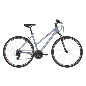 Dámsky crossový bicykel KELLYS CLEA 10 28" - model 2019 Grey Pink - S (17'') - Záruka 10 rokov