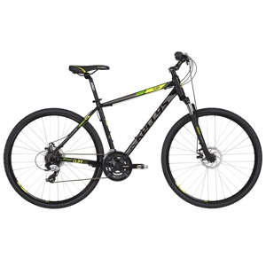 Pánsky crossový bicykel KELLYS CLIFF 70 28" - model 2019 Black Green - XL (23") - Záruka 10 rokov