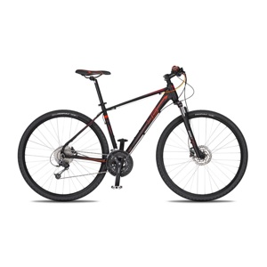 Pánsky crossový bicykel 4EVER Credit Disc 28'' - model 2019 čierno-červená - 18,5" - Záruka 10 rokov