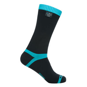 Nepromokavé ponožky DexShell Coolvent Aqua Blue Stripe - S