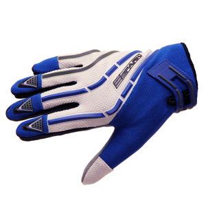 Motokrosové rukavice Spark Cross Textil modrá - S