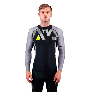Pánske tričko pre vodné športy Aqua Marina Division šedá - M