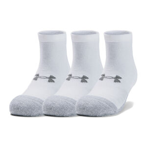 Unisex členkové ponožky Under Armour Heatgear Locut 3 páry White - M (36,5-40,5)