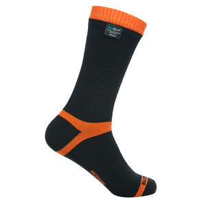 Nepromokavé ponožky DexShell Hytherm PRO Tangelo Red Stripe - XL