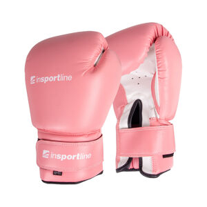 Boxerské rukavice inSPORTline Ravna ružovo-biela - 6oz