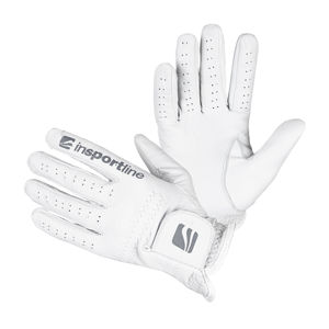 Dámske kožené rukavice inSPORTline Elmgreen Lady krémovo biela - S