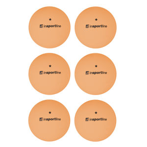 Pingpongové loptičky inSPORTline Elisenda S1 6ks oranžová