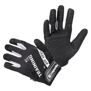 Fitness rukavice inSPORTline Taladaro čierno-biela - M