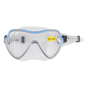 Potápačské okuliare Escubia Apnea Silicon Senior šedo-modrá
