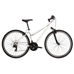 Dámsky crossový bicykel Kross Evado 1.0 28" - model 2022 bílá/tyrkysová - M (17")
