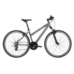 Dámsky crossový bicykel Kross Evado 2.0 28" - model 2023 grafitová/čierna - S (15")