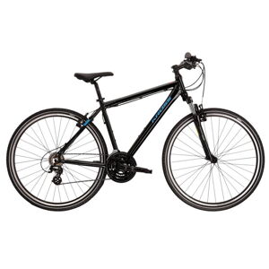 Pánsky crossový bicykel Kross Evado 2.0 28" - model 2022 čierno-modrá - XL (23")