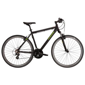 Pánsky crossový bicykel Kross Evado 2.0 28" Gen 004 čierno-zelená - M (19'')