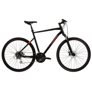 Pánsky crossový bicykel Kross Evado 3.0 28" - model 2022 čierno-oranžová - L (21'')